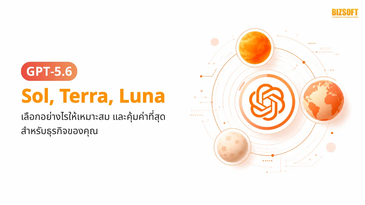 GPT-5.6 Sol, Terra และ Luna เลือกอย่างไรให้เหมาะสม และคุ้มค่าที่สุด สำหรับธุรกิจของคุณ
